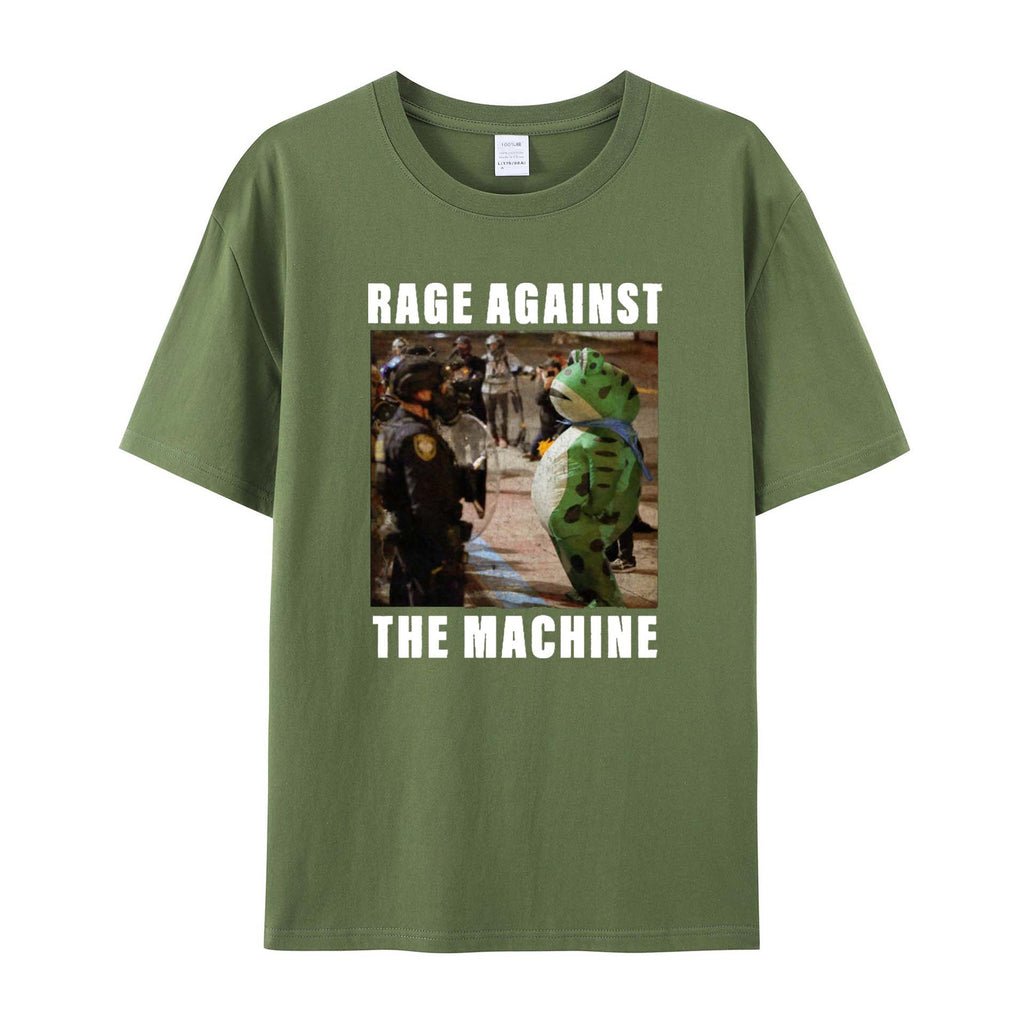 Frogs Together Strong Protest Shirt Cotton T-Shirts