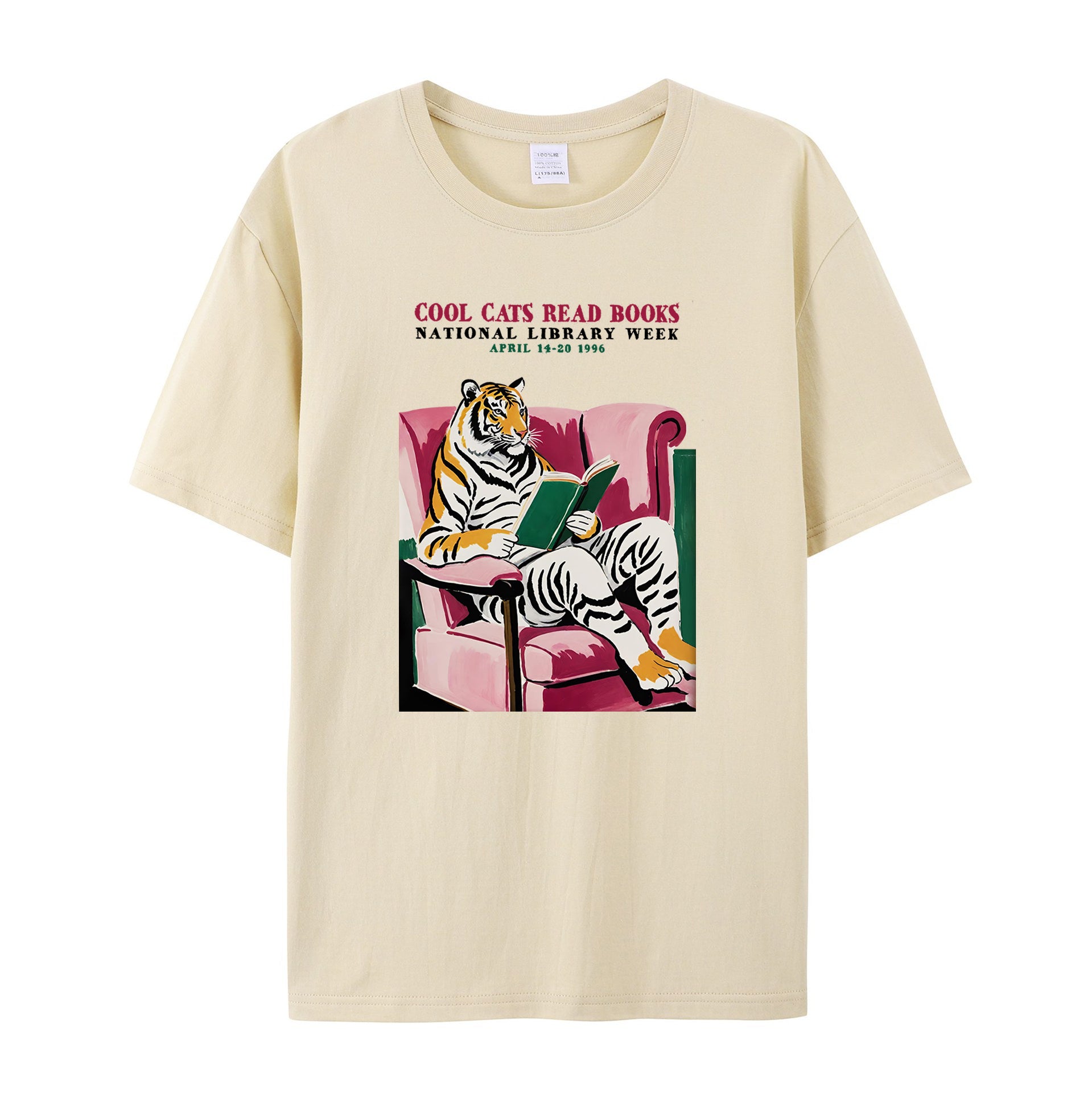 Library Week Poster 1996 cotton T-shirt