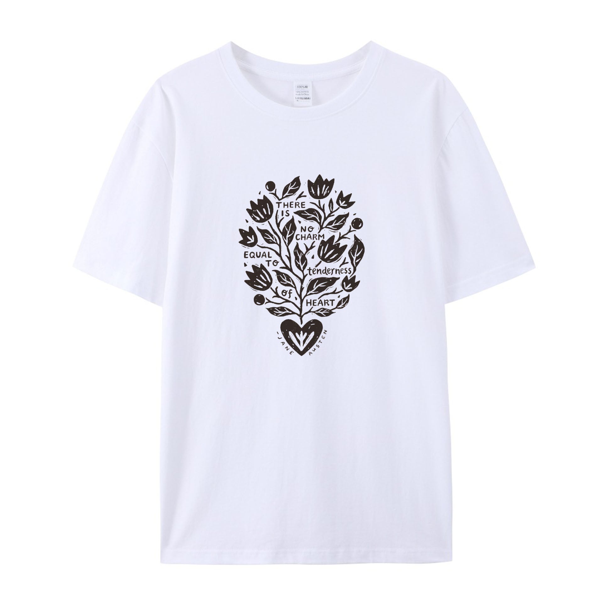 Tenderness of Heart Jane Austen Quote cotton T-Shirt