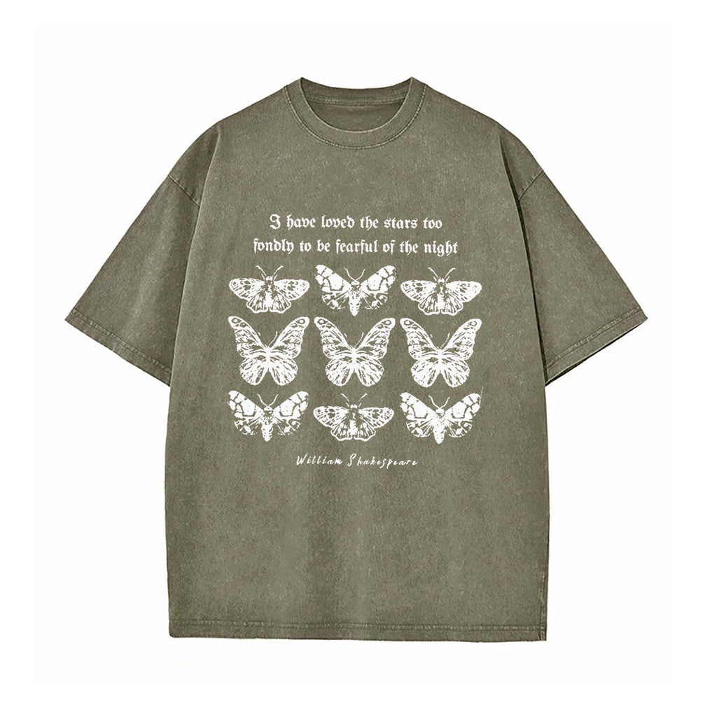 Shakespeare Moth Washed T-Shirt