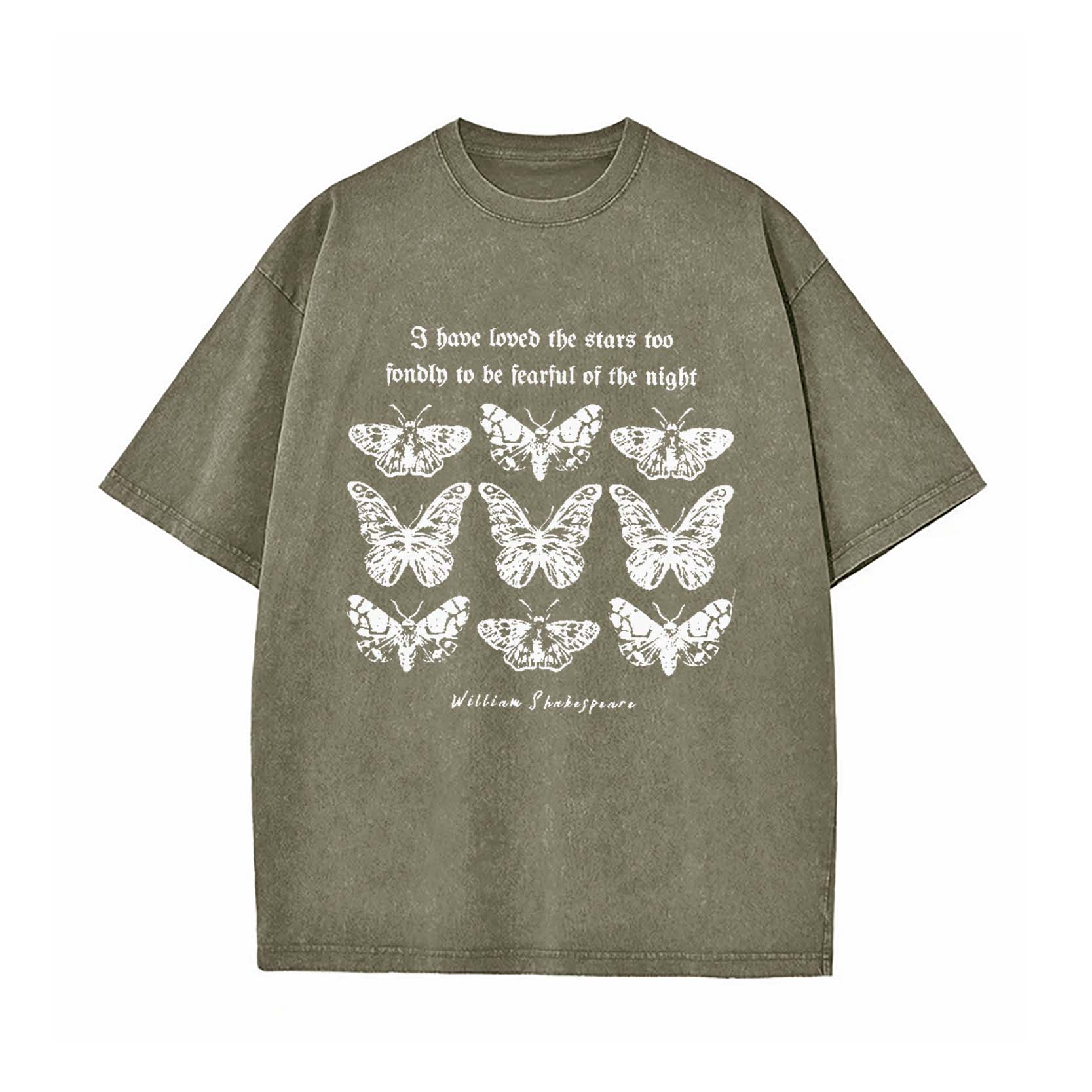 Shakespeare Moth Washed T-Shirt