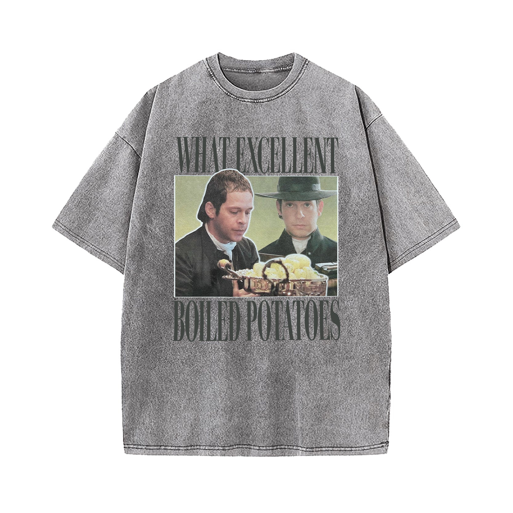Boiled Potatoes Funny Meme Pride And Prejudice Washed T-Shirt