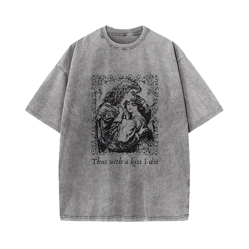 Shakespeare Poet Romeo and Juliet Washed T-Shirt