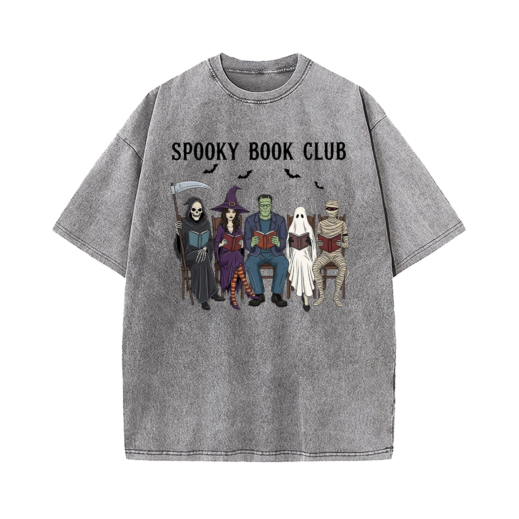 Spooky Book Club Washed T-Shirt