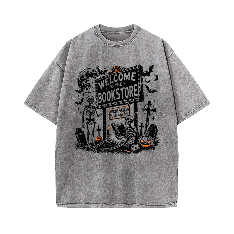 Welcome To the Bookstore Washed T-Shirt