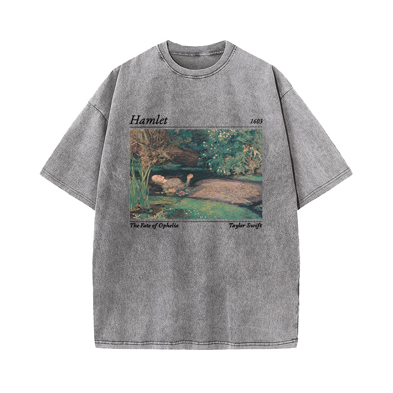 Hamlet Coded Taylor Swift Song Fate Of Ophelia Washed T-Shirt