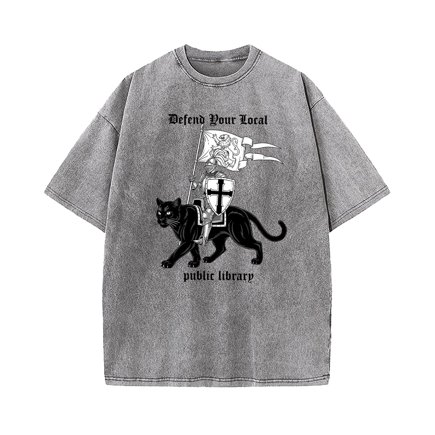 Defend Your Local Public Library Washed T-Shirt