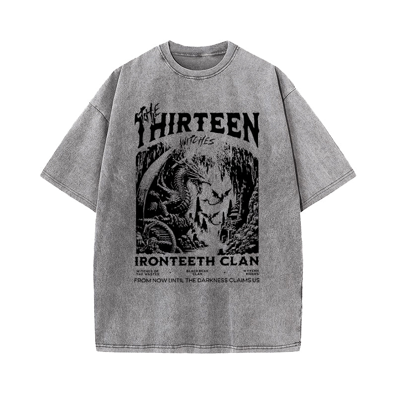The Thirteen Shirt Throne Of Glass Washed T-Shirt