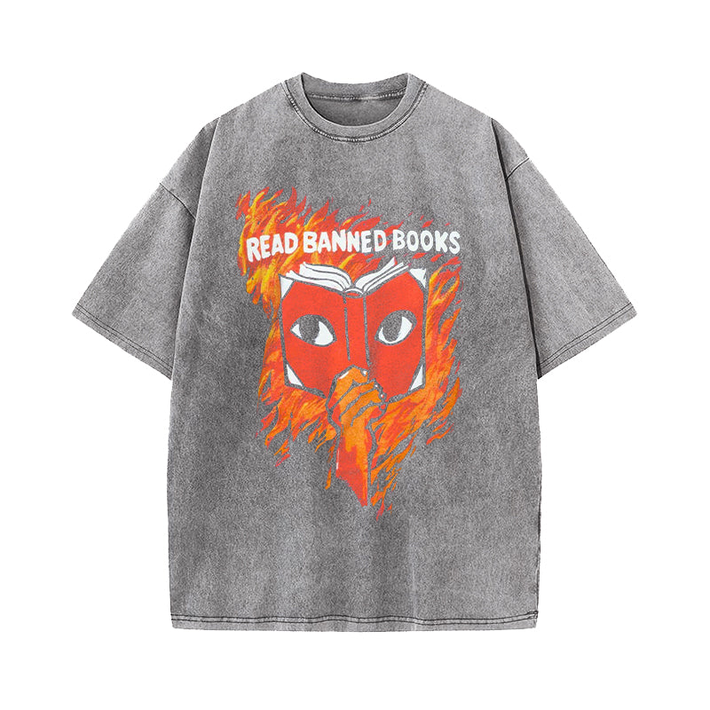Read Banned Books Washed T-Shirt