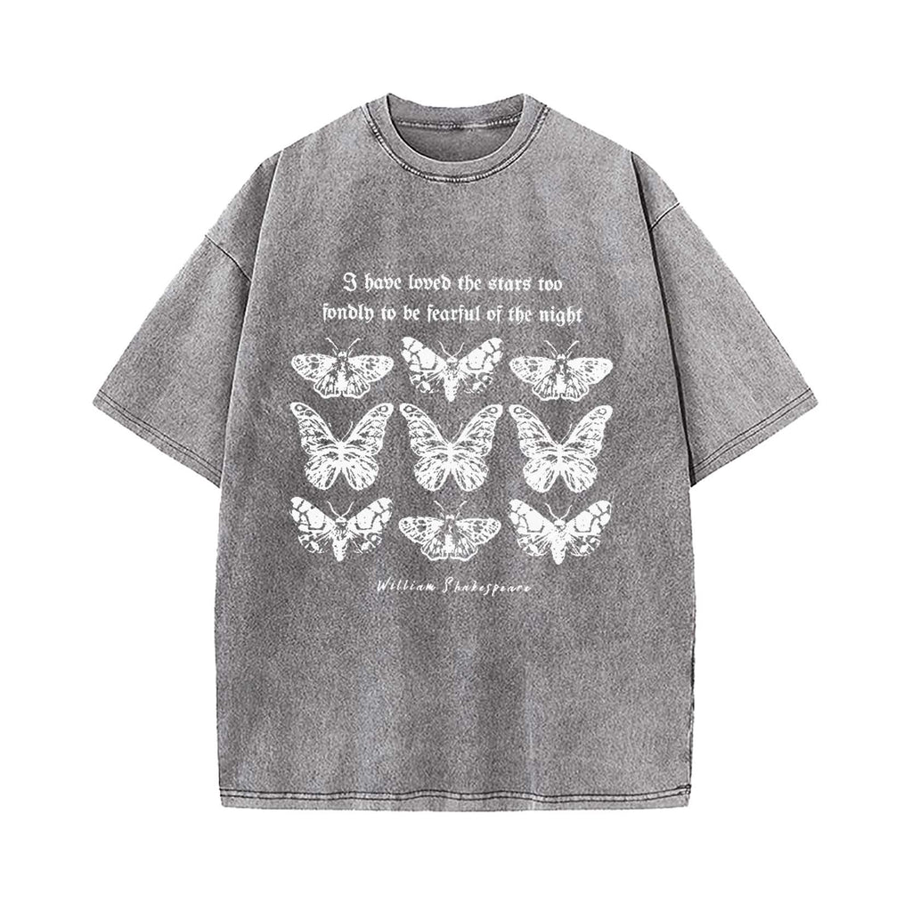 Shakespeare Moth Washed T-Shirt