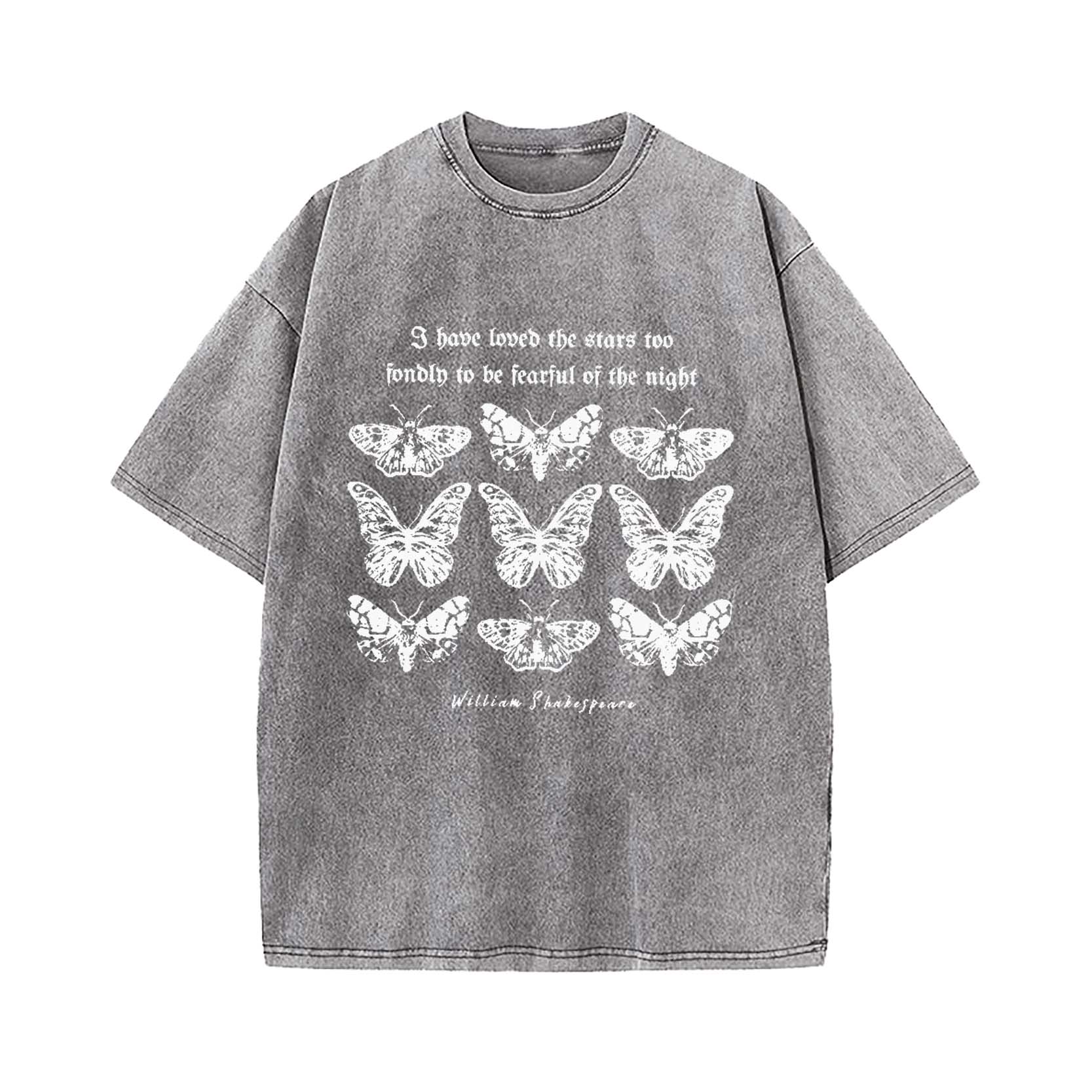 Shakespeare Moth Washed T-Shirt