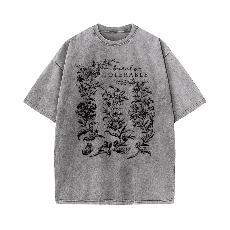 Barely Tolerable Pride And Prejudice Washed T-Shirt