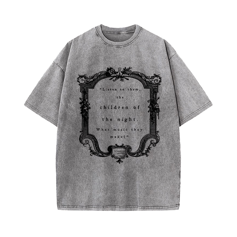 Dracula Listen To Them The Children Of The Night T-Shirt
