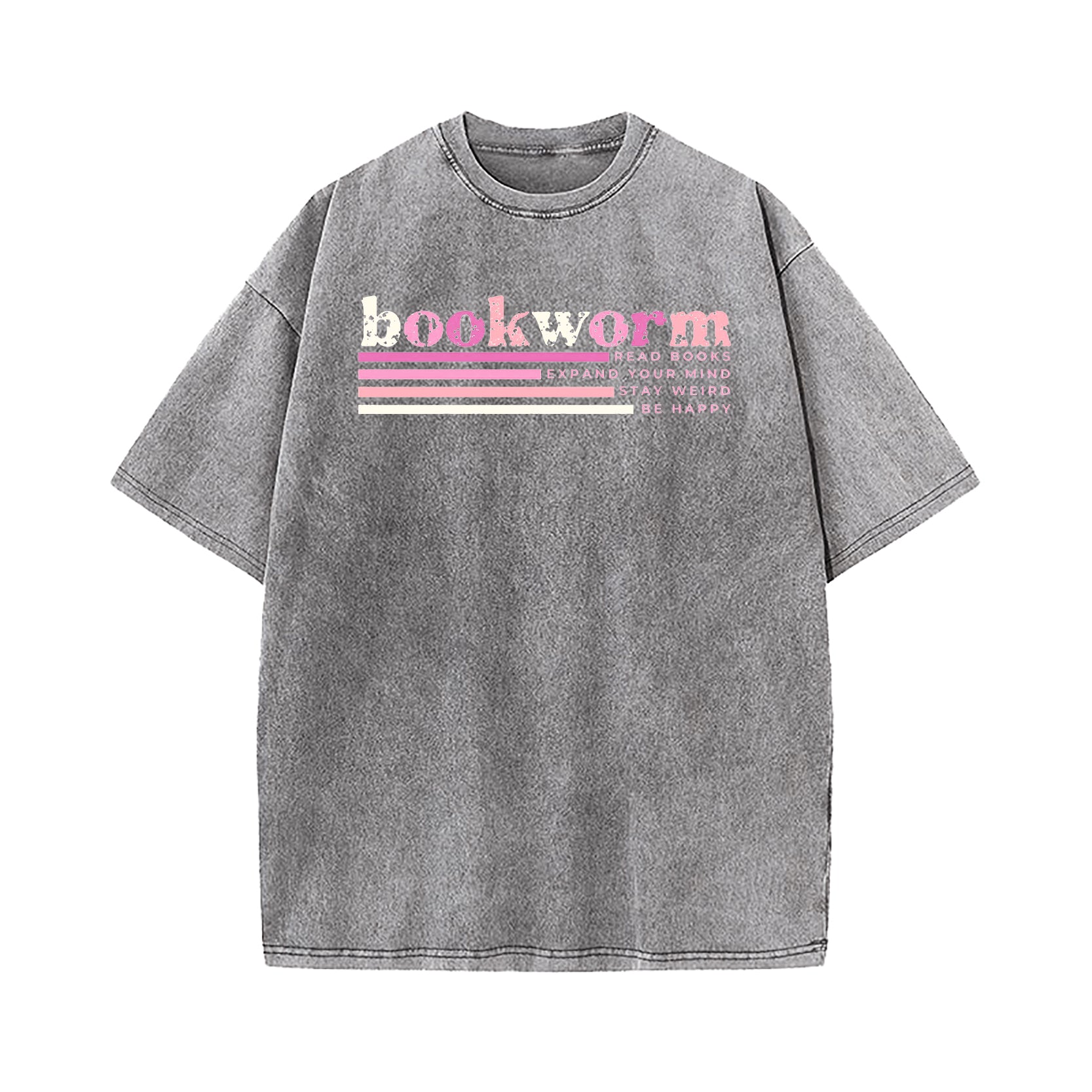 Bookworm Read Books Washed T-Shirt