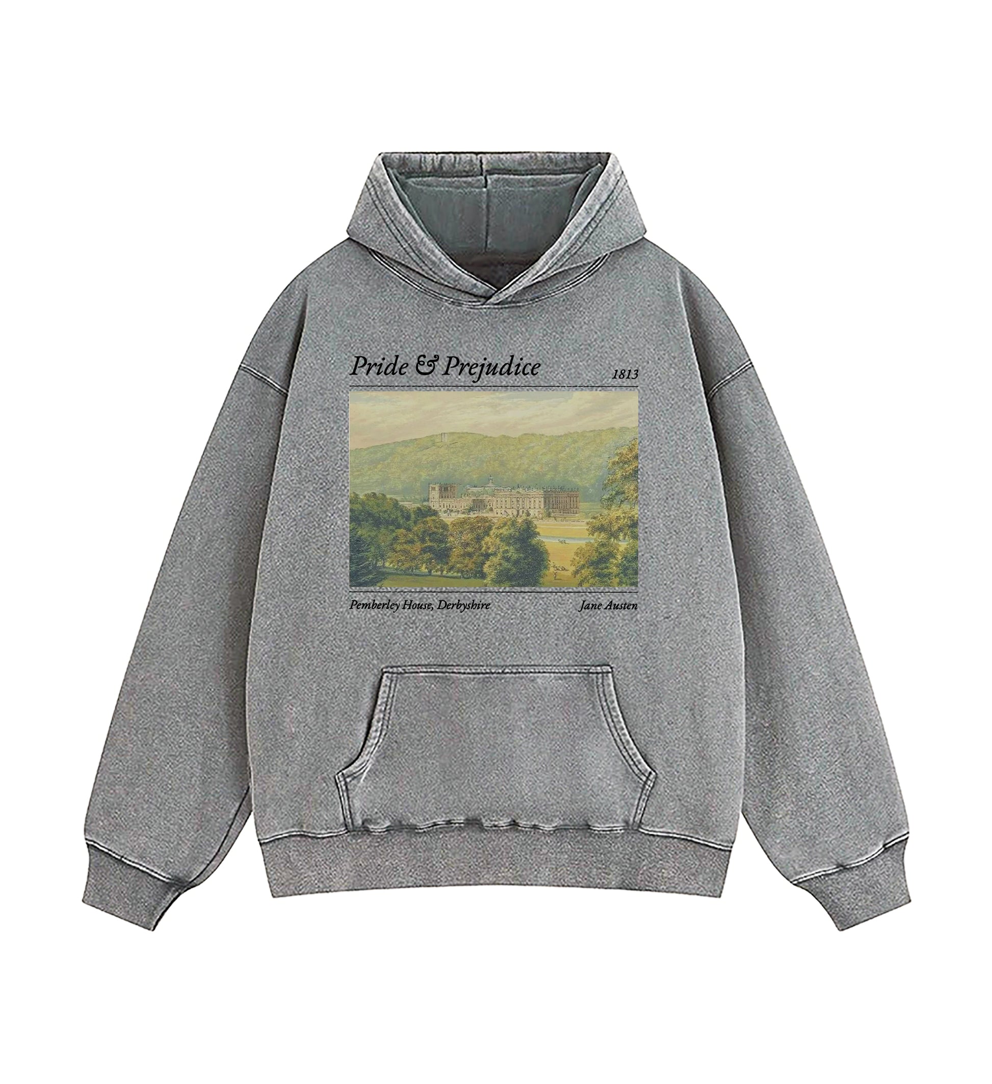 Pride And Prejudice Pemberley House Washed Hoodie