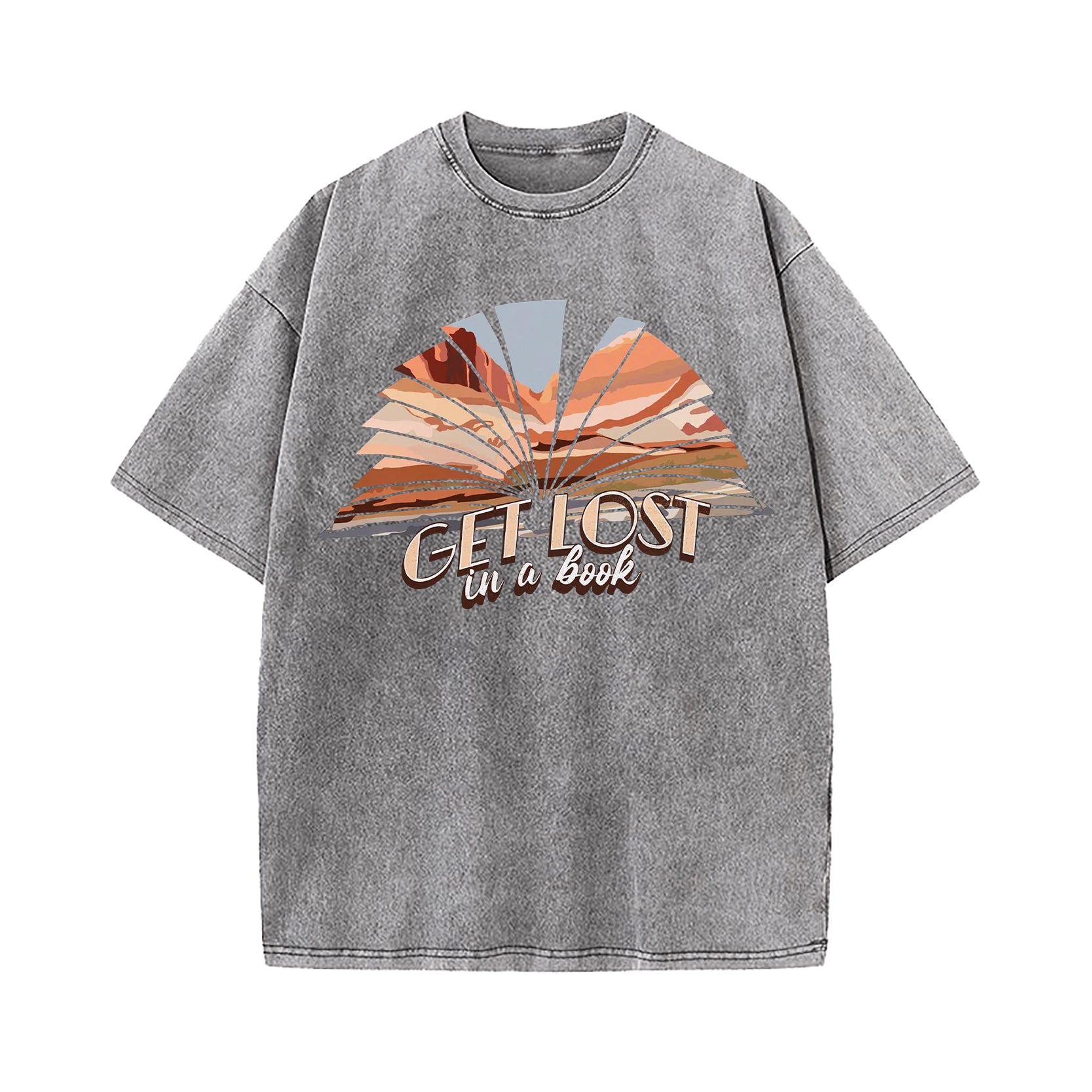 Get Lost In A Book Washed T-Shirt