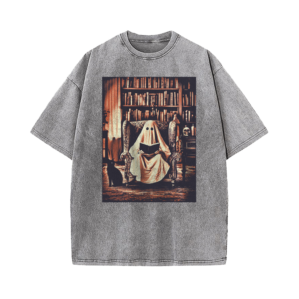 Read In Peace Halloween Washed T-Shirt