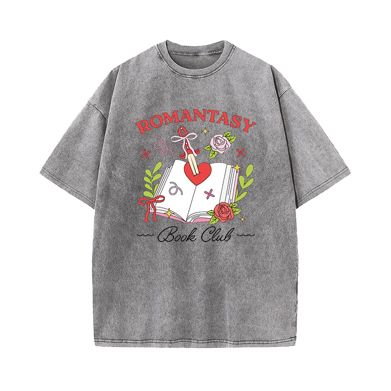 Romantasy Book Club Washed T-Shirt