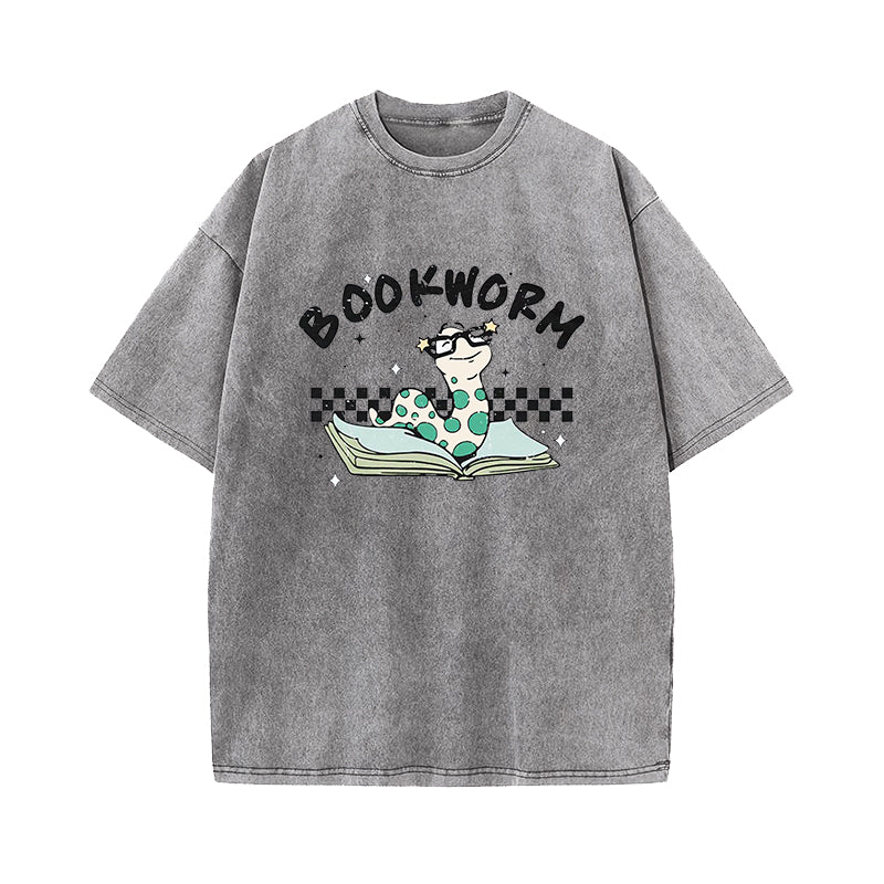 Book Worm Washed T-Shirt