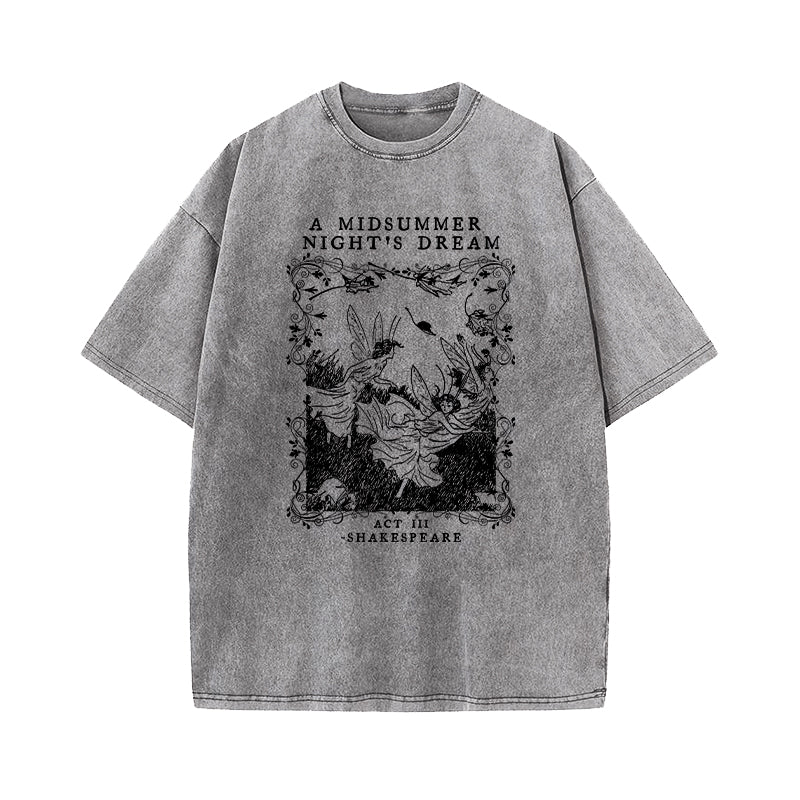 A Midsummer Nights Dream Shakespeare Washed T-Shirt