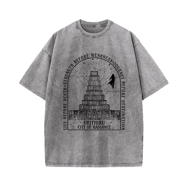 Stormlight Archive Urithiru City Of Radiance Washed T-Shirt