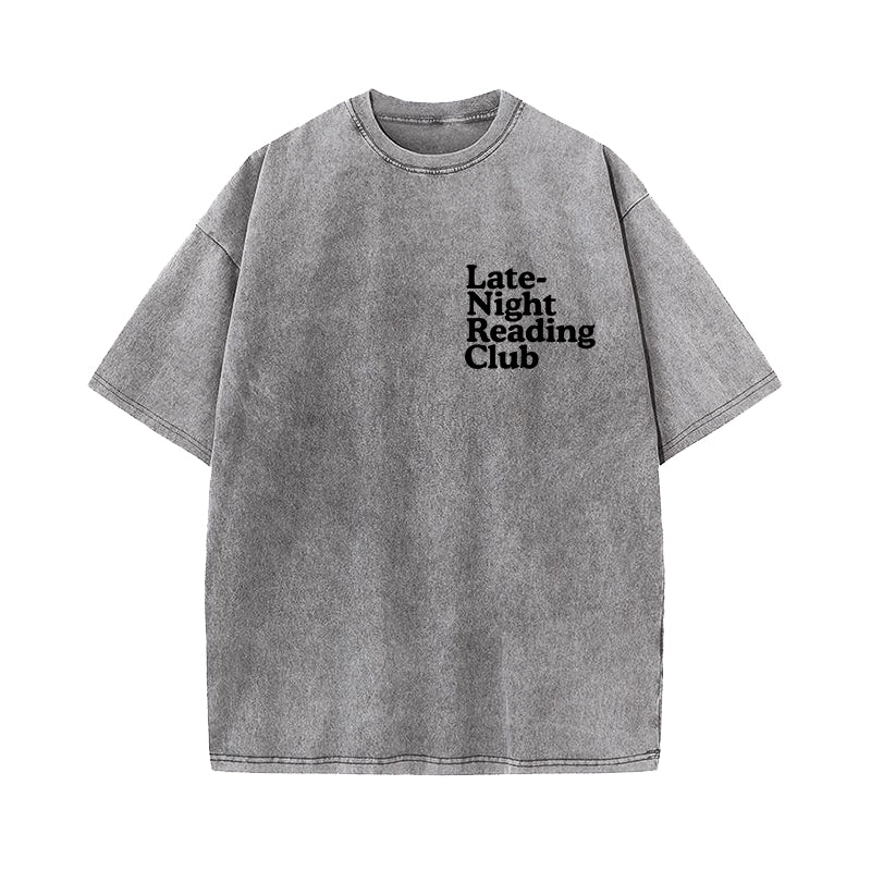 Late-Night Reading Club Washed T-Shirt