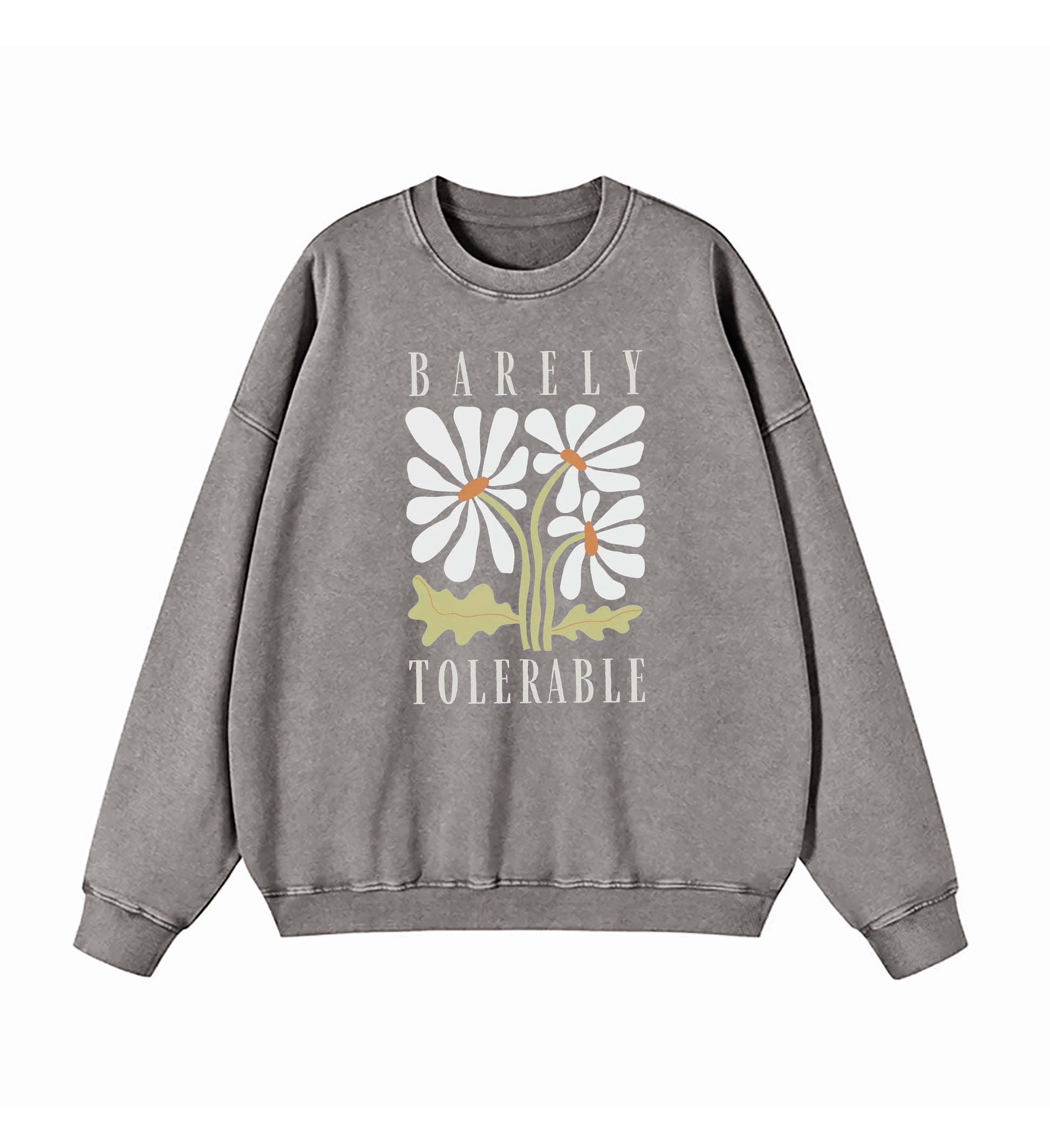 Pride and Prejudice Quote Barely Tolerable Washed Sweatshirt