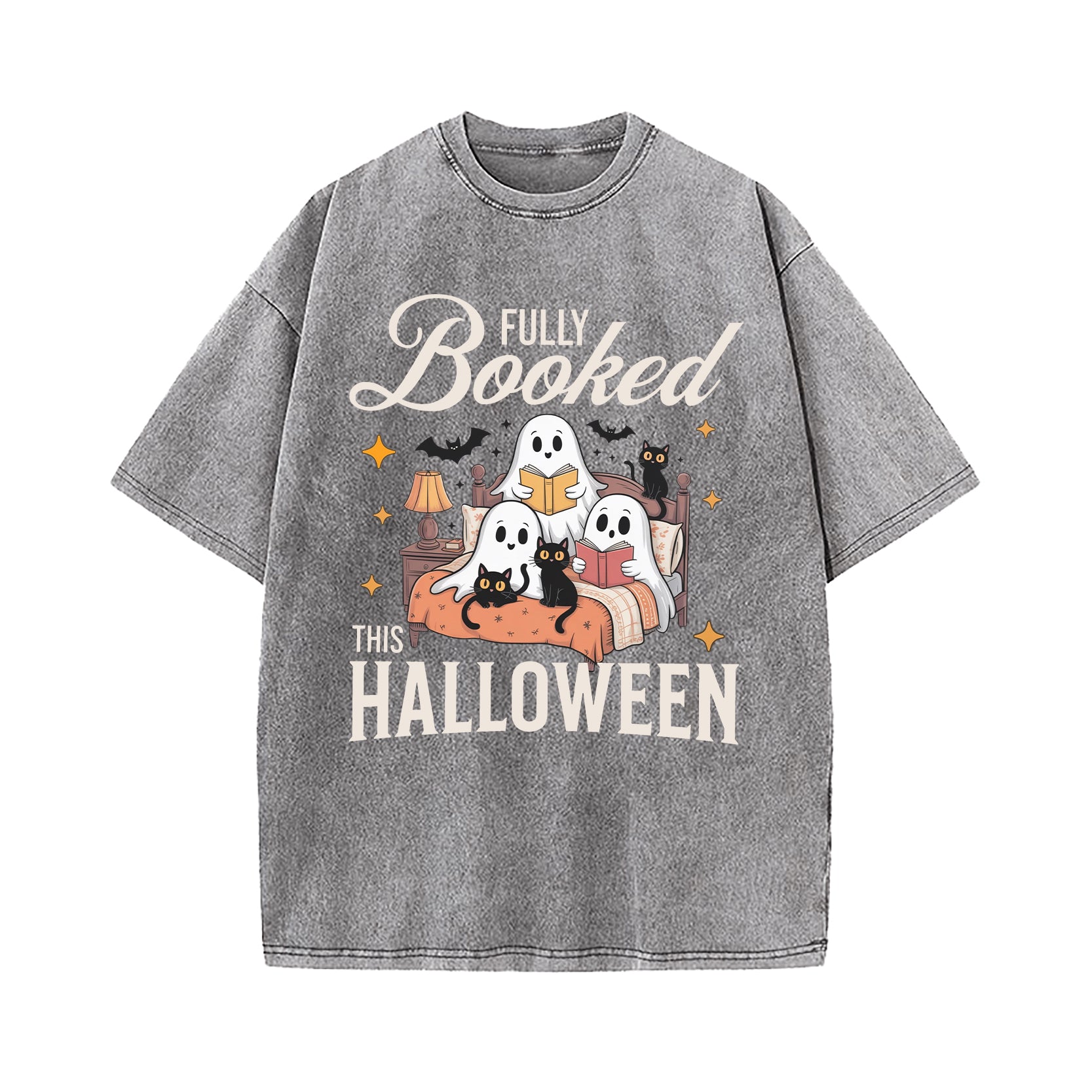 Fully Booked This Halloween Washed T-Shirt
