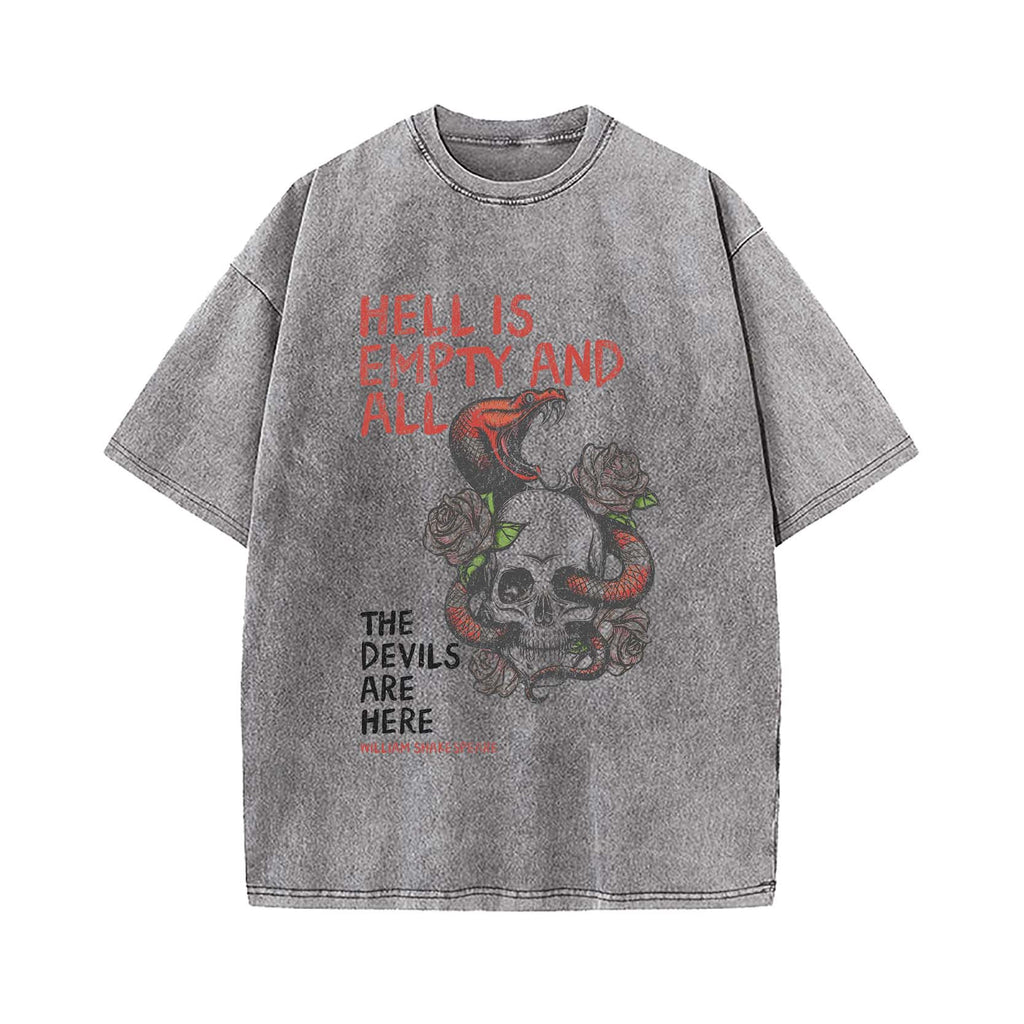 Hell Is Empty Washed T-Shirt