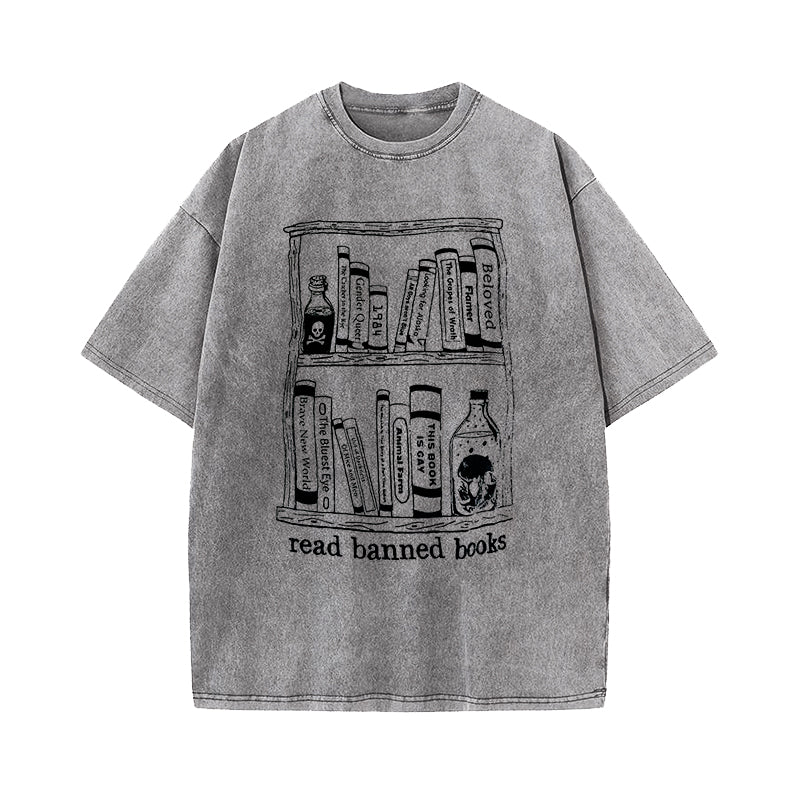 Read Banned Books Washed T-Shirt