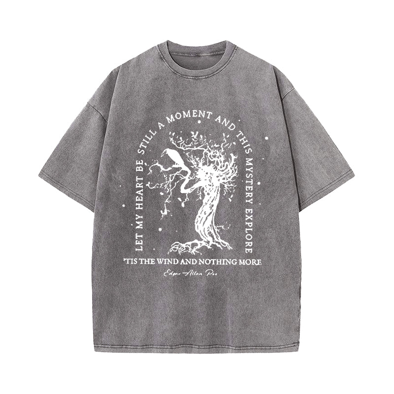 Tis The Wind And Nothing More Raven Washed T-Shirt