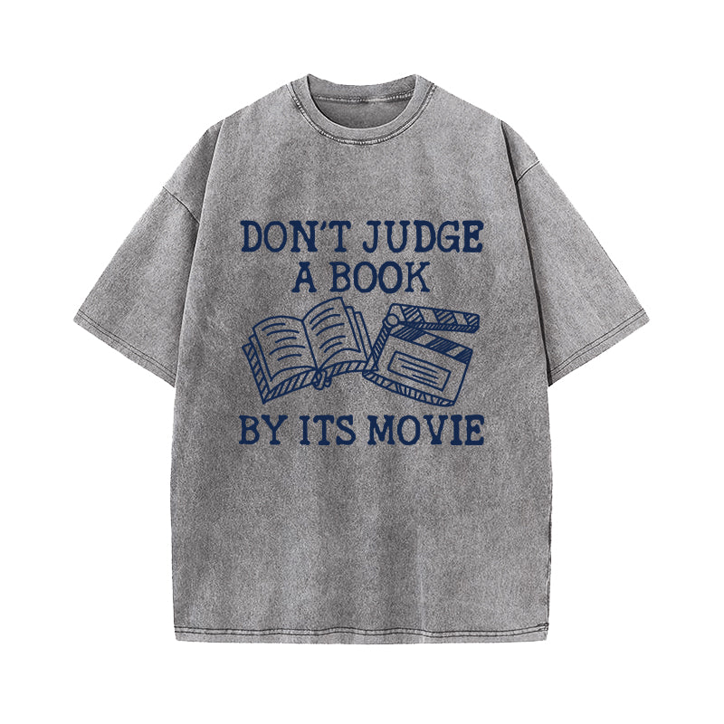 Don't Judge A Book By Its Cover Washed T-Shirt