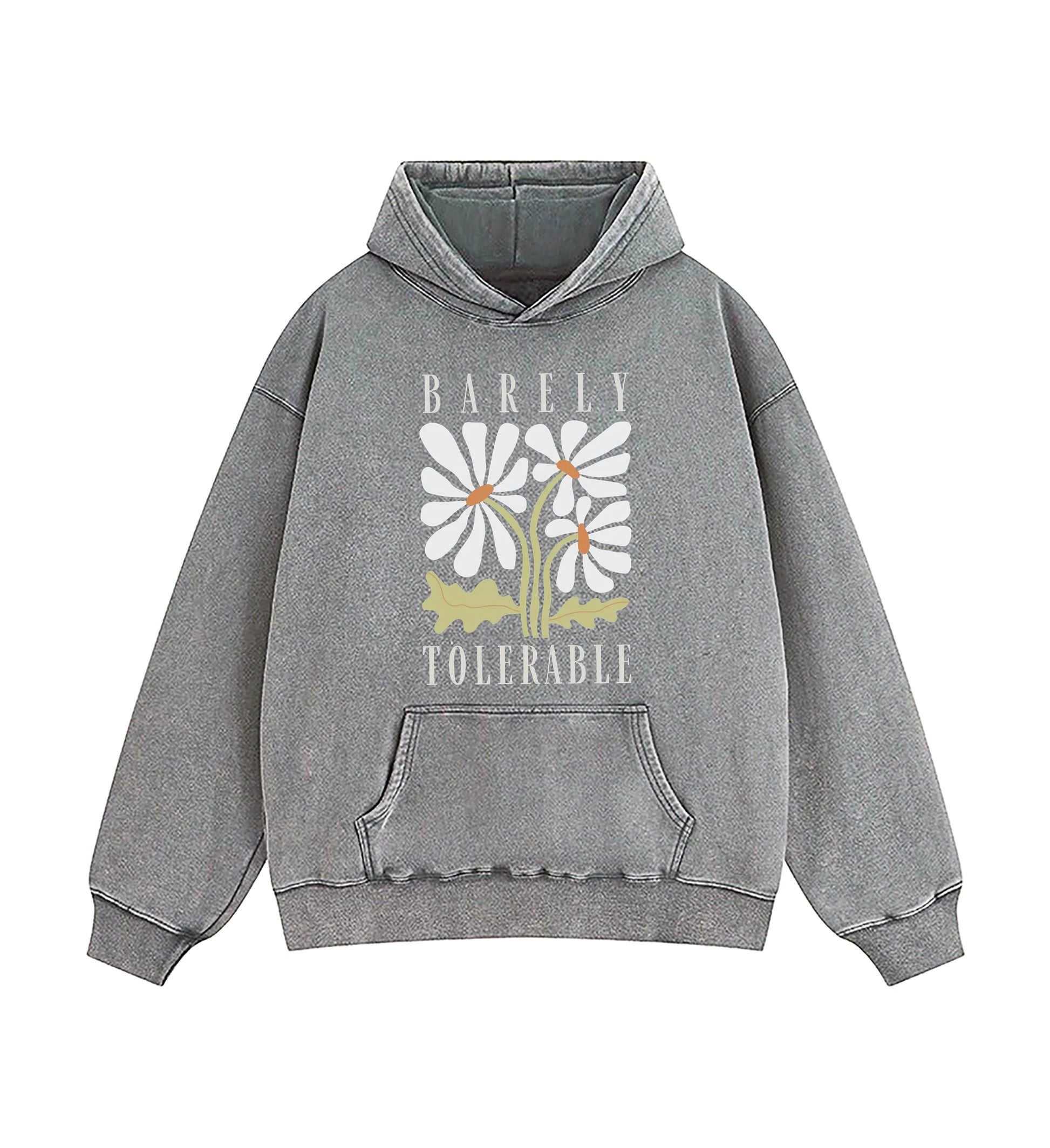 Pride and Prejudice Quote Barely Tolerable Washed Hoodie