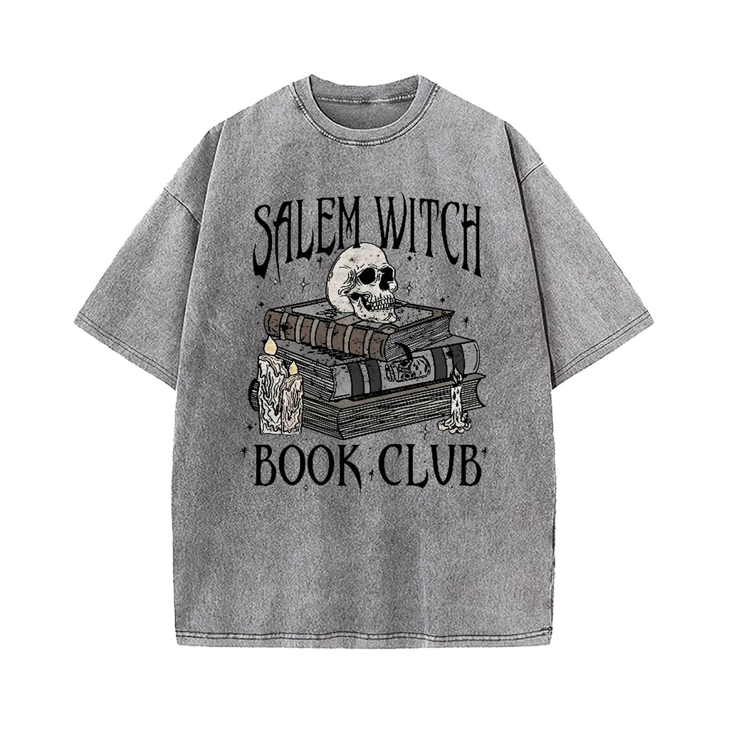 Salem Witch Book Club Washed T-Shirt