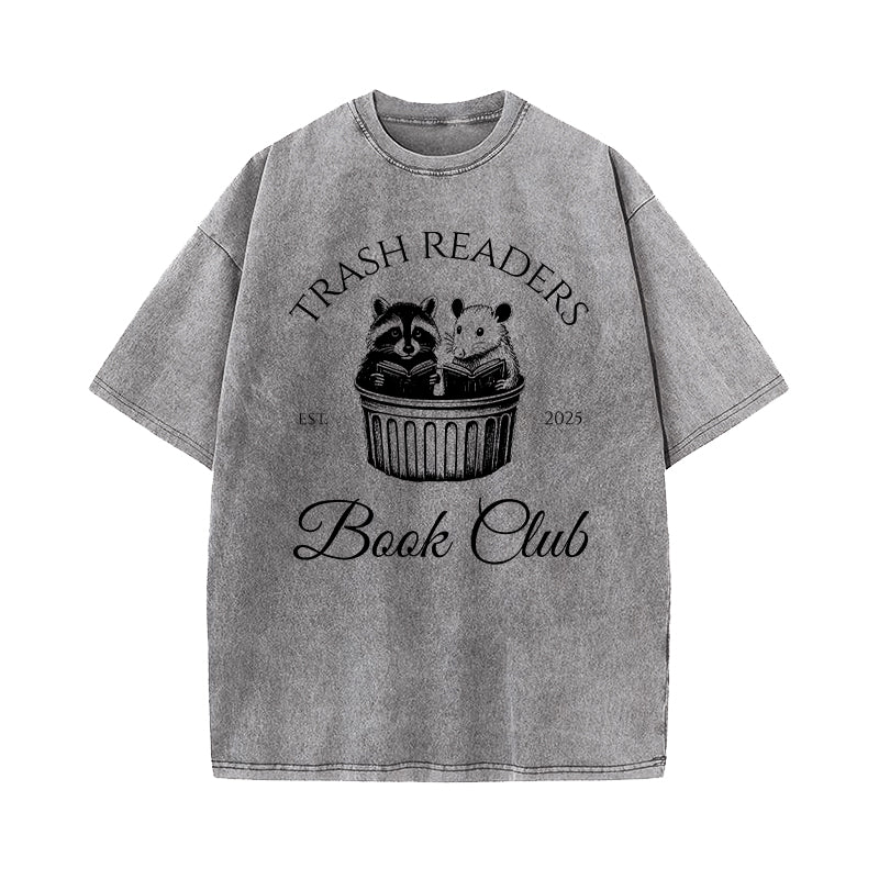 Trash Readers Book Club Washed T-Shirt