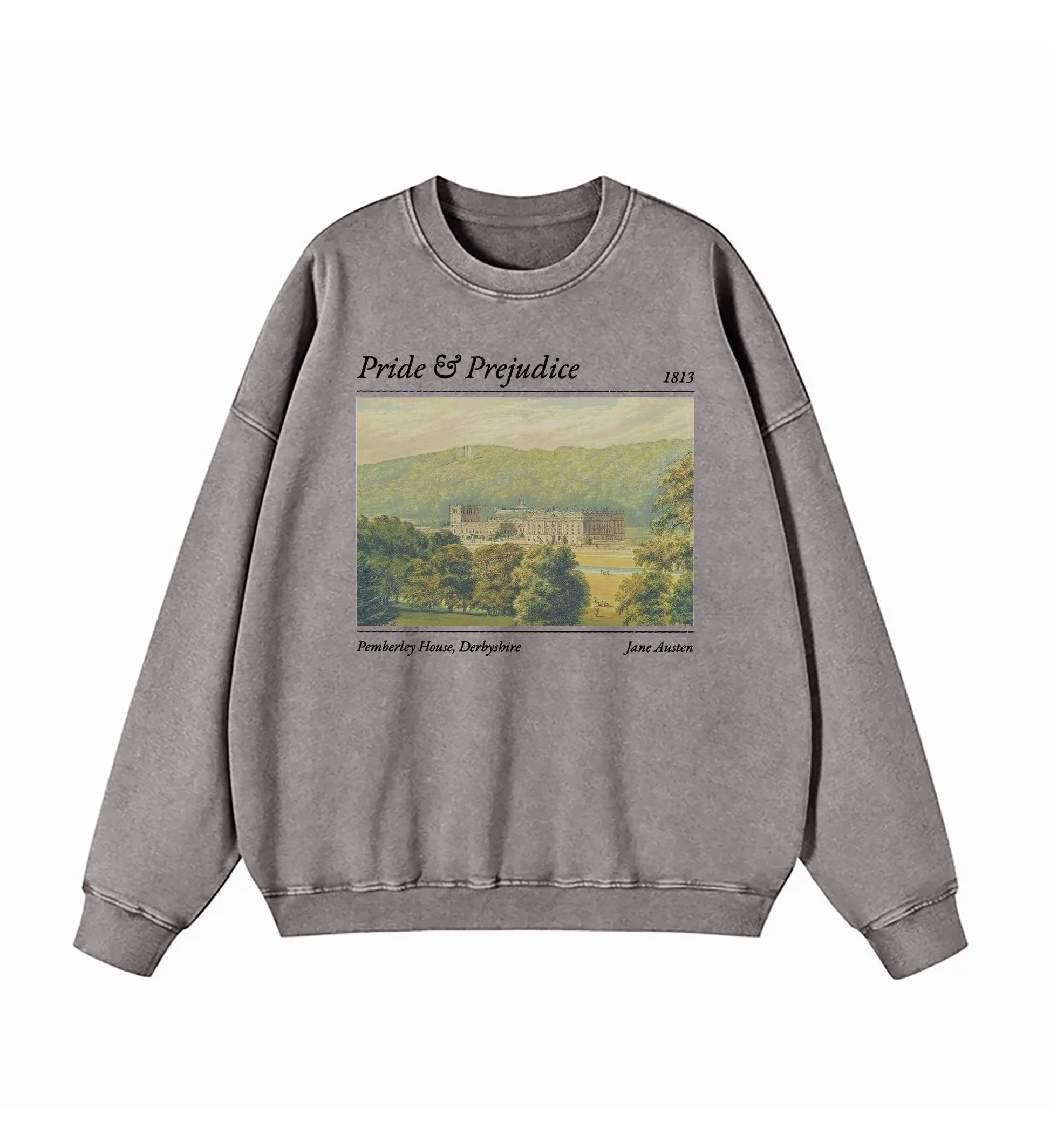 Pride And Prejudice Pemberley House Washed Sweatshirt