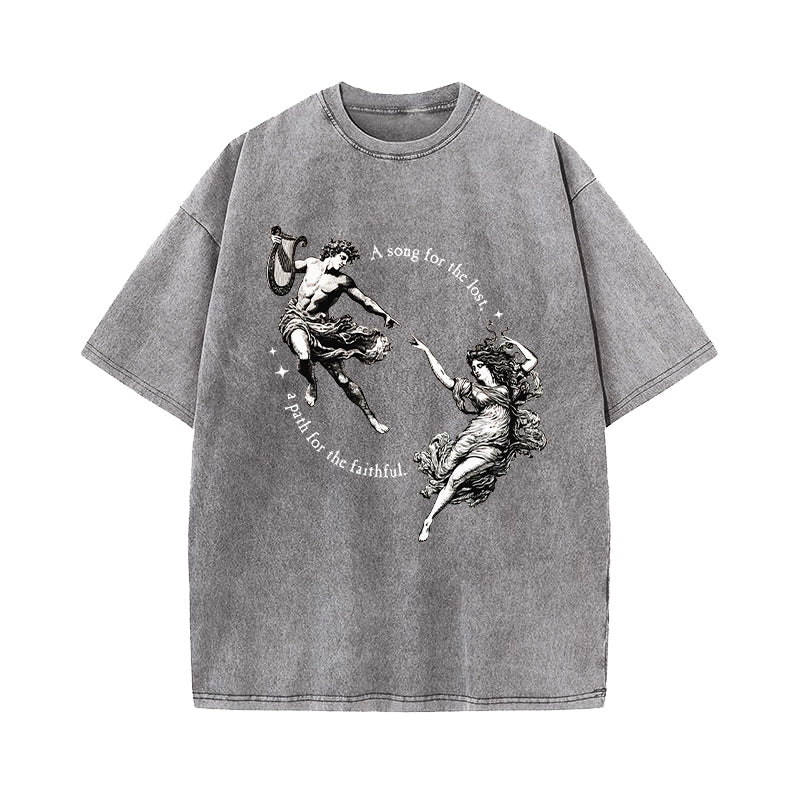 A Song for the Lost A Path for the Faithful Washed T-Shirt