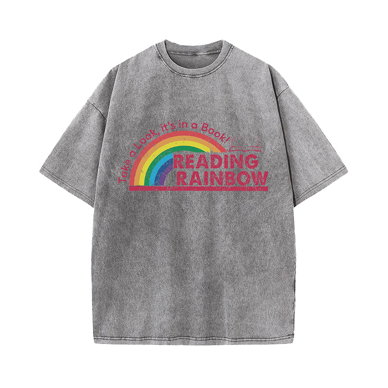 Take A Look It's In A Book Washed T-Shirt