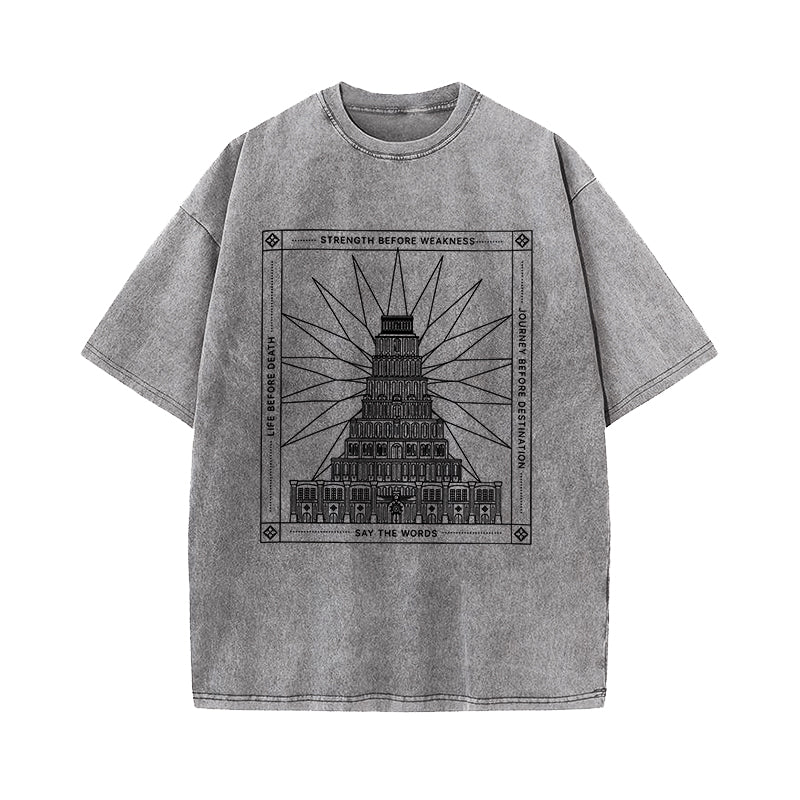 Say the Words Stormlight Archives Fantasy Inspirational Washed T-Shirt