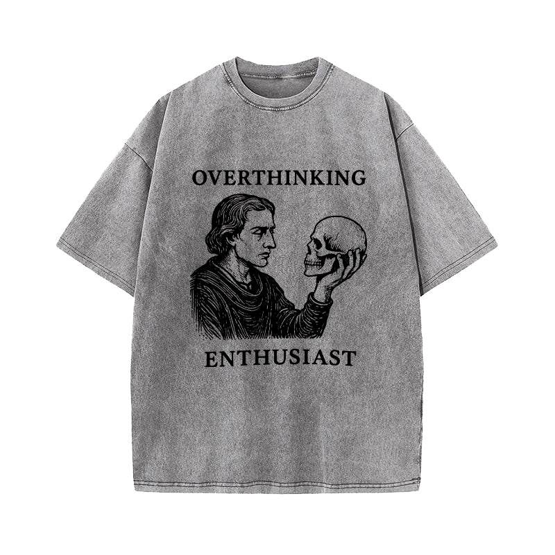 Overthinking Literary Hamlet Washed T-Shirt
