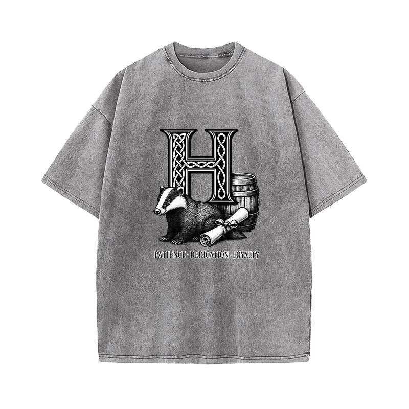 Wizard House Hufflepuff Washed T-Shirt