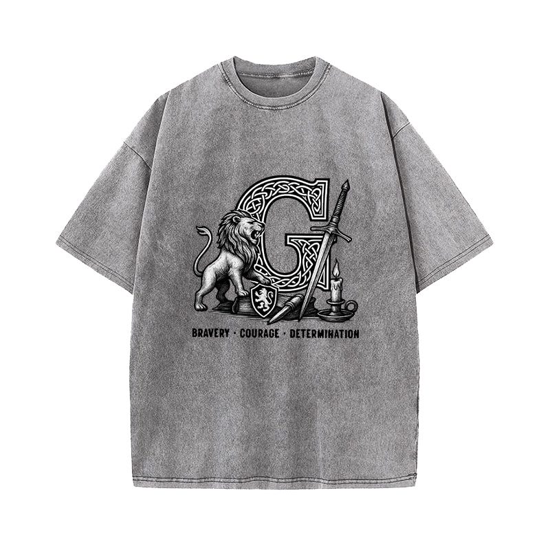 Wizard House Gryffindor Washed T-Shirt