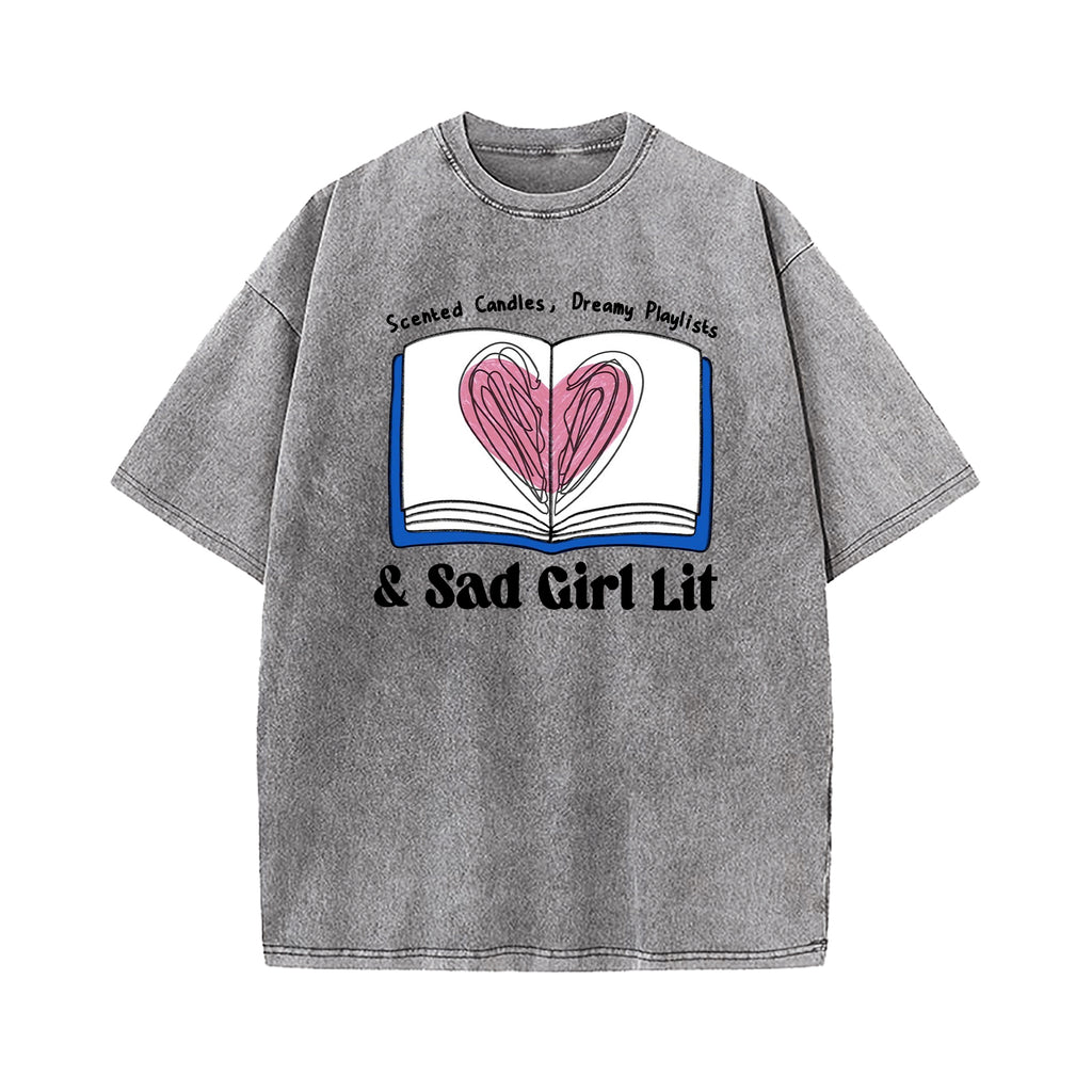 Sad Girl Lit Washed T-Shirt