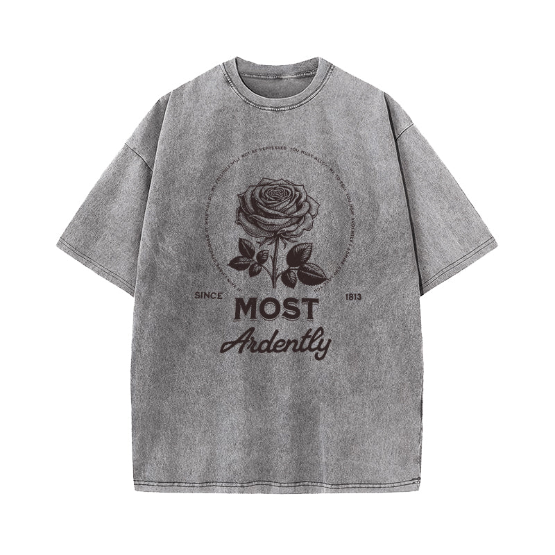 Most Ardently Jane Austen Washed T-Shirt
