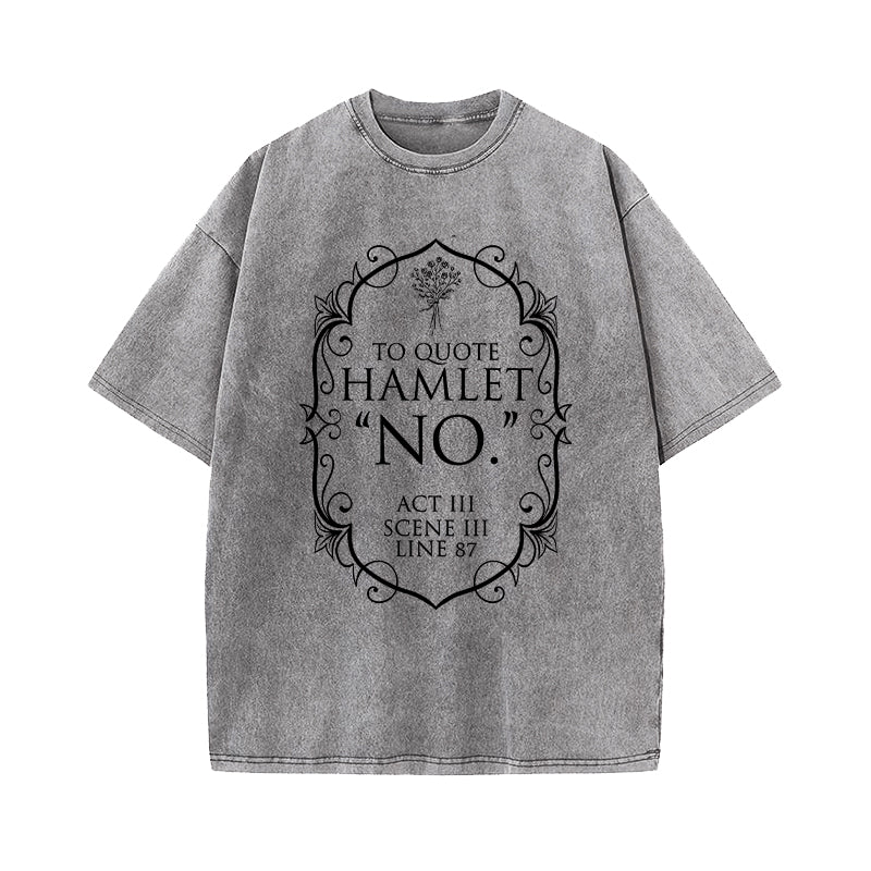 Shakespeare Bookish Merch Washed T-Shirt
