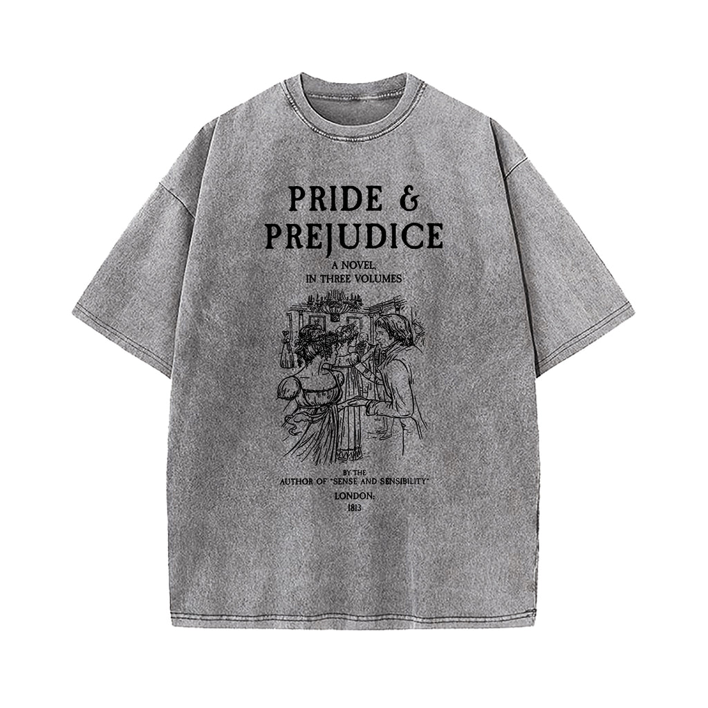 Pride And Prejudice Jane Austen Washed T-Shirt