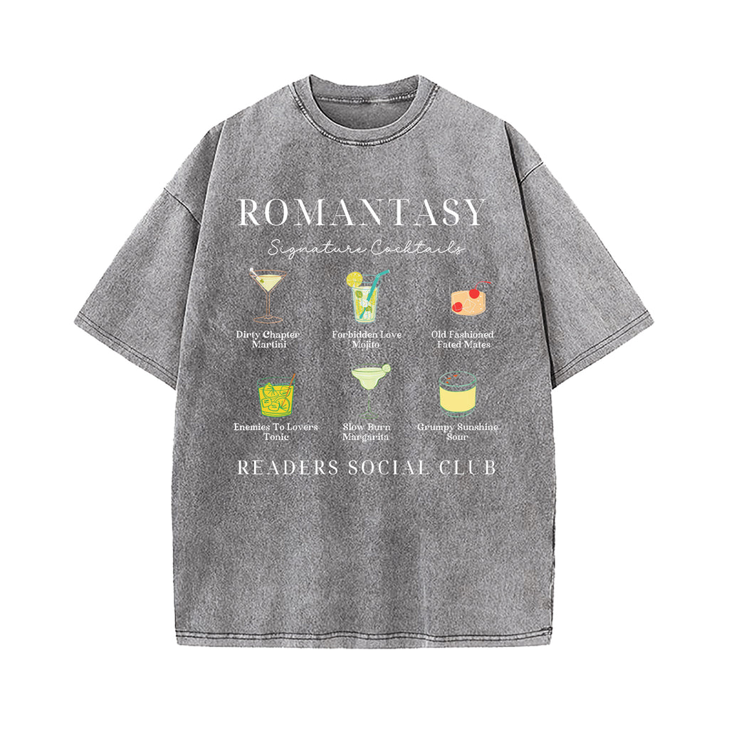 Romantasy Readers Social Club Washed T-Shirt