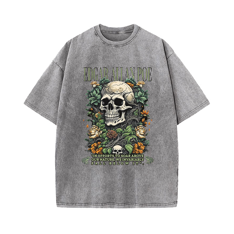 In Efforts To Soar Above Our Nature We Invariably Fall Below It Washed T-Shirt