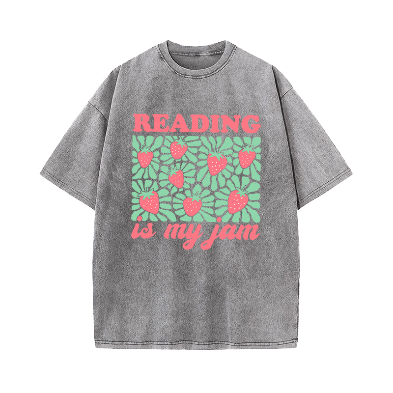 Reading Is My Jam Washed T-Shirt