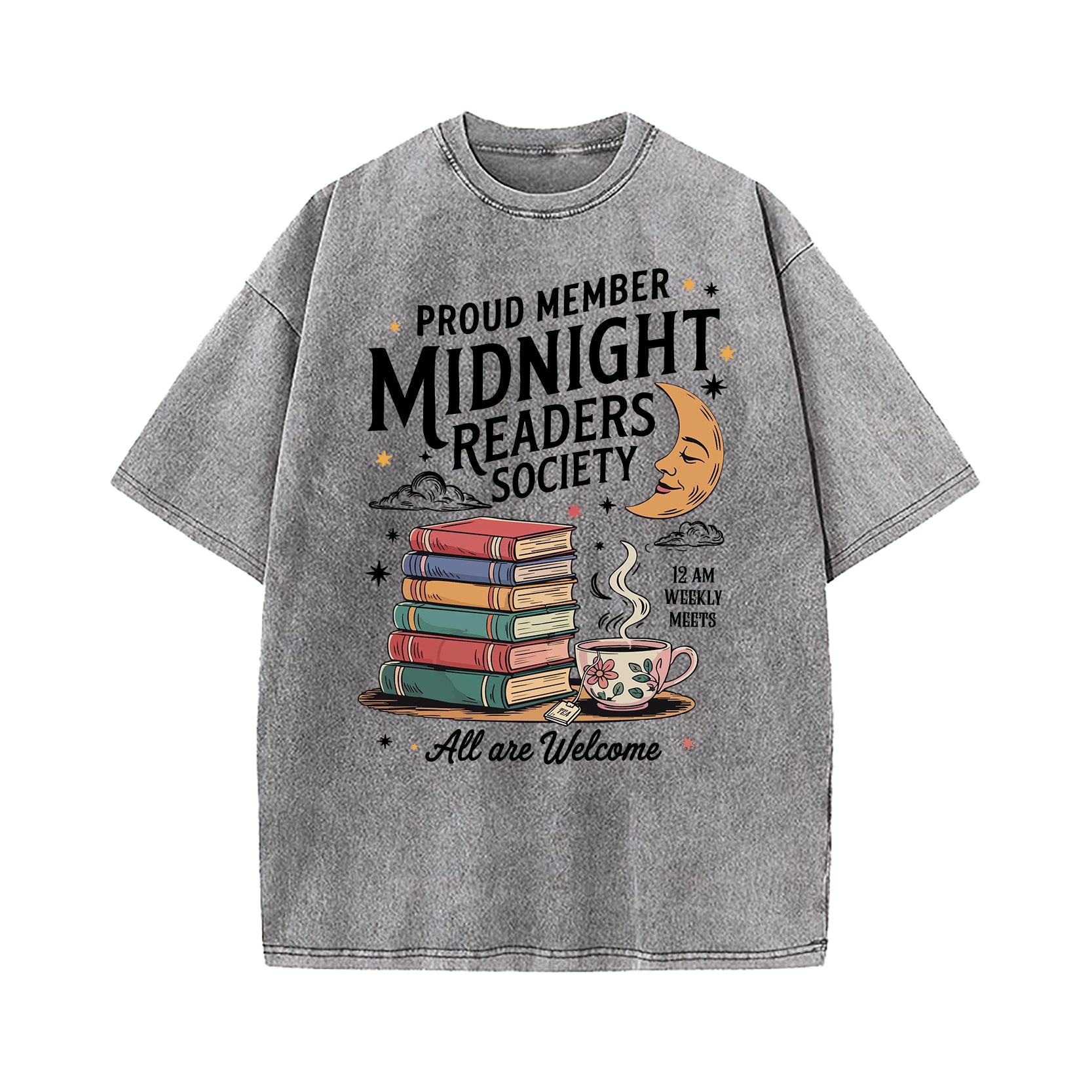 Midnight Readers Society Washed T-Shirt